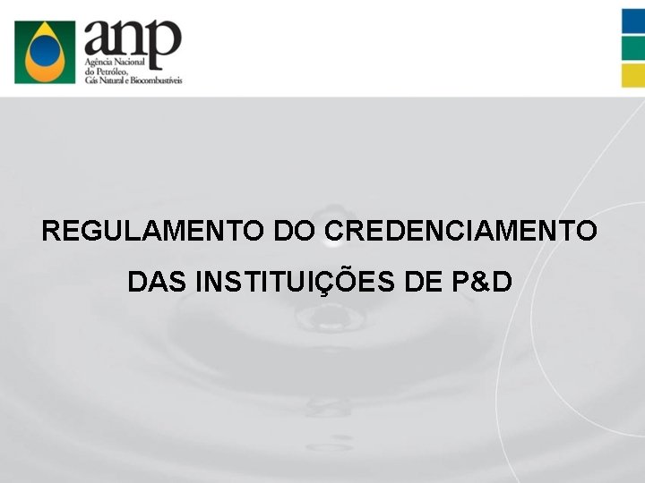 REGULAMENTO DO CREDENCIAMENTO DAS INSTITUIÇÕES DE P&D 