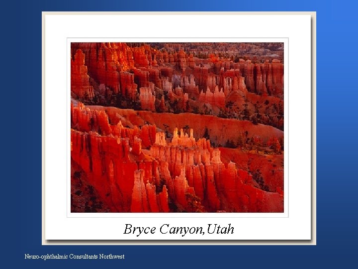Bryce Canyon, Utah Neuro-ophthalmic Consultants Northwest 