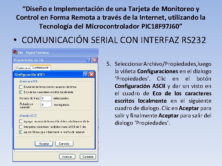 “Diseño e Implementación de una Tarjeta de Monitoreo y Control en Forma Remota a