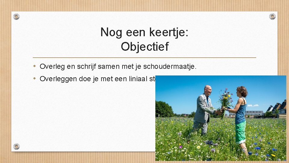 objectief en subjectief Aan het einde van de