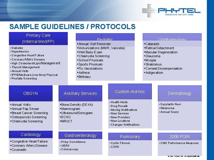 SAMPLE GUIDELINES / PROTOCOLS Primary Care (Internal Med/FP) Pediatric • Diabetes • Hypertension •