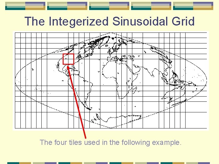 The Integerized Sinusoidal Grid The four tiles used in the following example. 