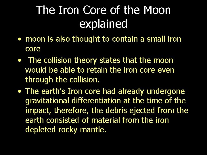 The Iron Core of the Moon explained • moon is also thought to contain