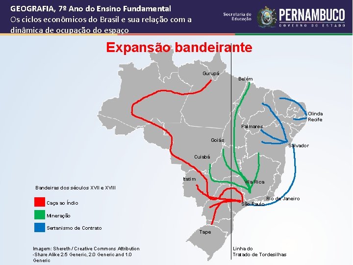 GEOGRAFIA, 7º Ano do Ensino Fundamental Os ciclos econômicos do Brasil e sua relação