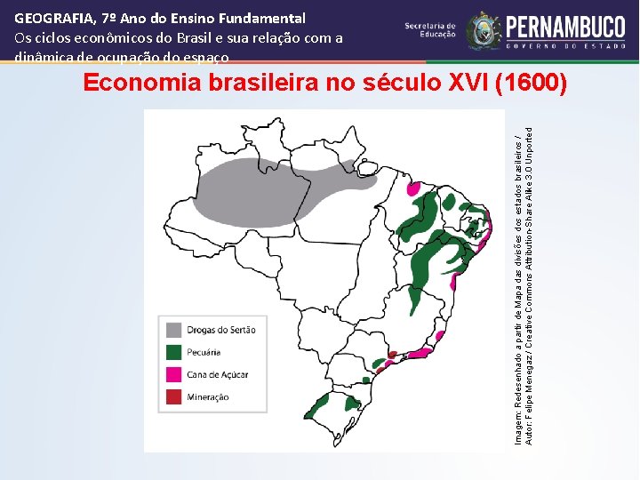 GEOGRAFIA, 7º Ano do Ensino Fundamental Os ciclos econômicos do Brasil e sua relação