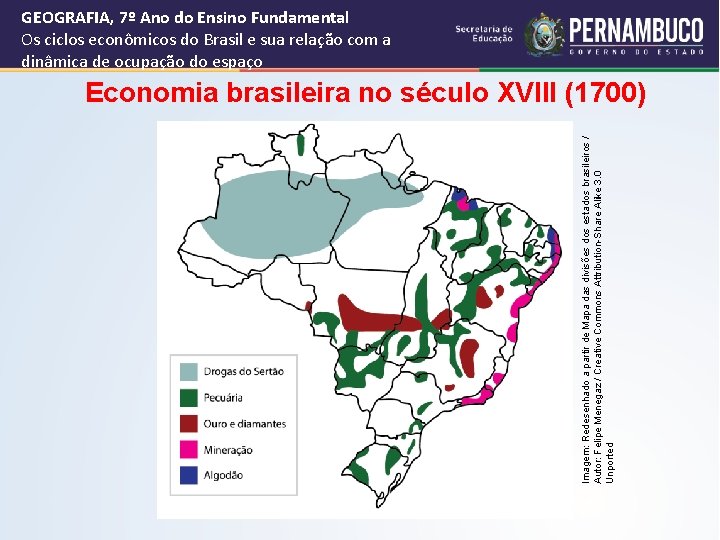 GEOGRAFIA, 7º Ano do Ensino Fundamental Os ciclos econômicos do Brasil e sua relação