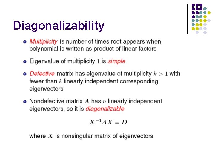Diagonalizability 