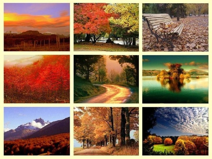  Images, paroles et poésies d’automne. Avance au clic 