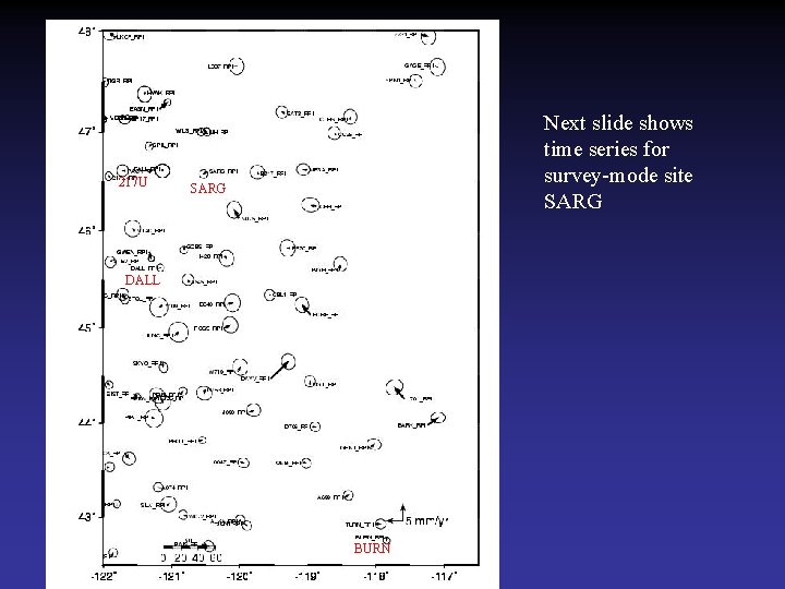 217 U Next slide shows time series for survey-mode site SARG DALL BURN 