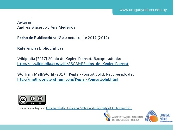 Autoras Andrea Brasesco y Ana Medeiros Fecha de Publicación: 18 de octubre de 2017