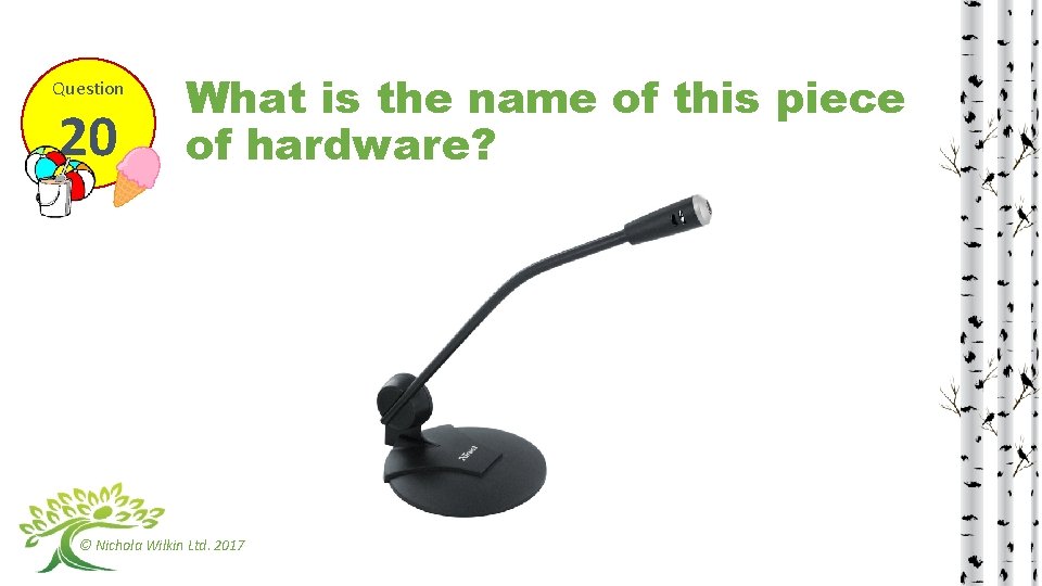 Question 20 What is the name of this piece of hardware? © Nichola Wilkin