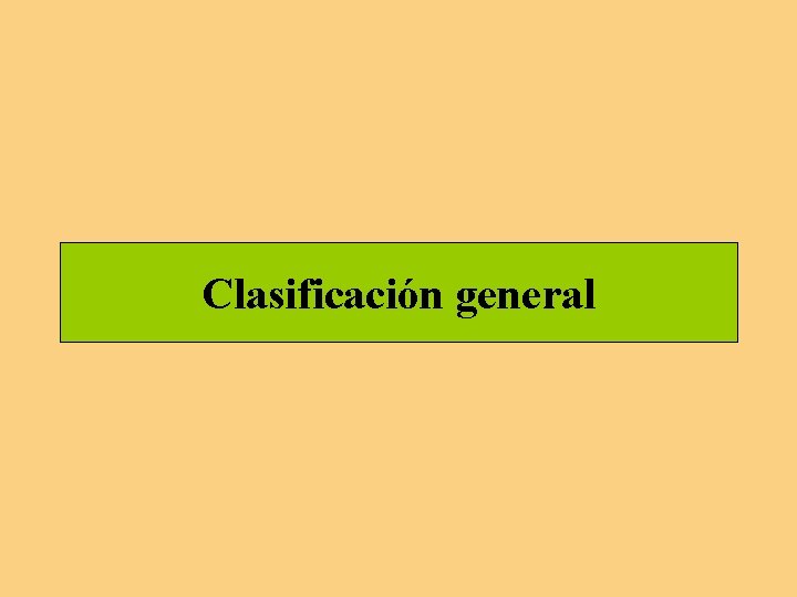 Clasificación general 