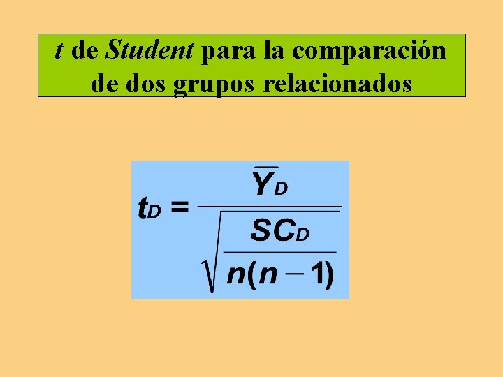 t de Student para la comparación de dos grupos relacionados 