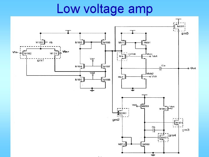 Low voltage amp 