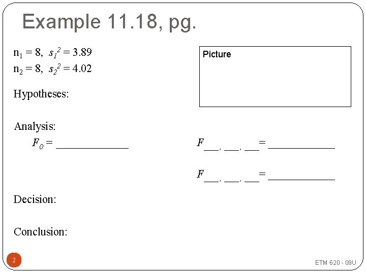 Example 11. 18, pg. n 1 = 8, s 12 = 3. 89 n