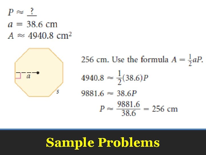 Sample Problems 