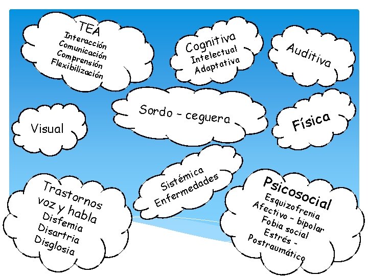 TEA Inte Com racción u Com nicación Flex prensión ibiliz ació n Visual Tra