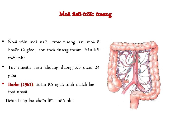 Moå ñaïi-tröïc traøng • Ñoái vôùi moå ñaïi - tröïc traøng, sau moå 8