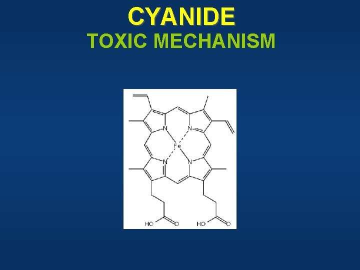 CYANIDE TOXIC MECHANISM 