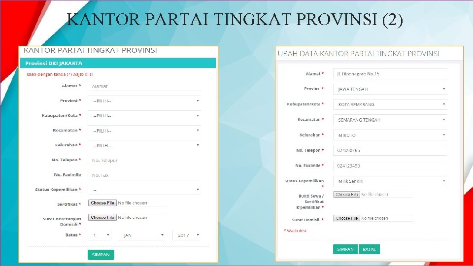 KANTOR PARTAI TINGKAT PROVINSI (2) 