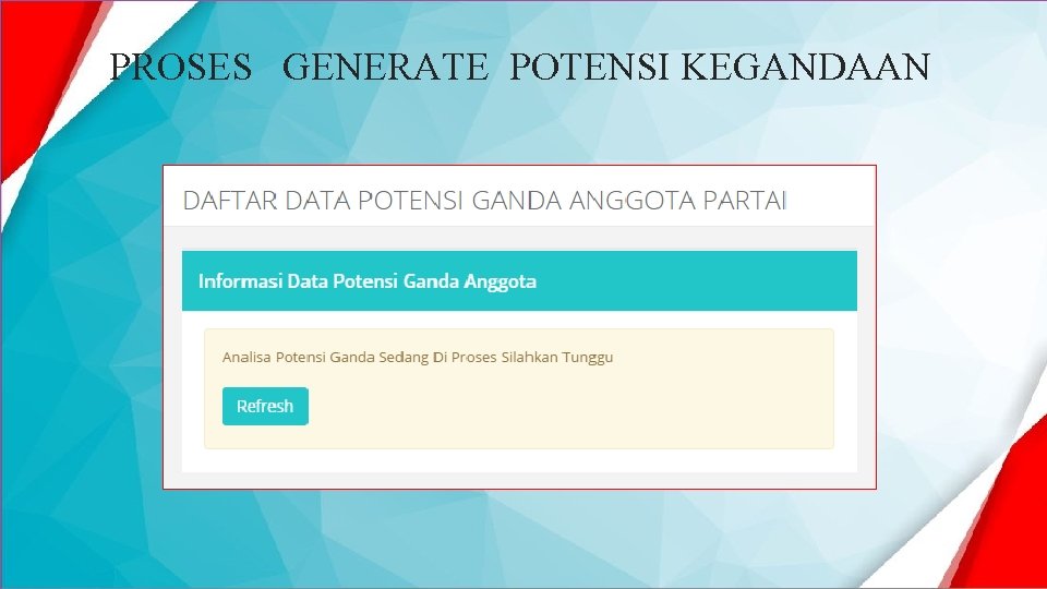 PROSES GENERATE POTENSI KEGANDAAN 