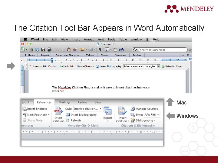 The Citation Tool Bar Appears in Word Automatically Mac Windows 