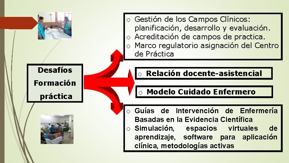 o Gestión de los Campos Clínicos: planificación, desarrollo y evaluación. o Acreditación de campos