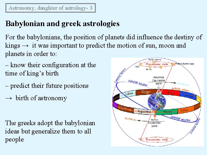 Astronomy, daughter of astrology- 3 Babylonian and greek astrologies For the babylonians, the Astronomy, daughter of astrology- 3 Babylonian and greek astrologies For the babylonians, the