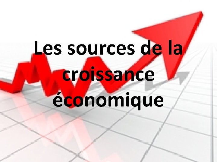 Les sources de la croissance économique 