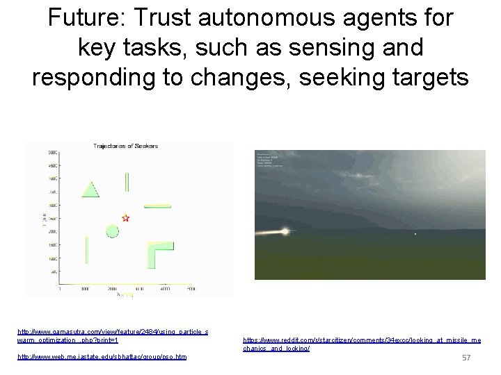 Future: Trust autonomous agents for key tasks, such as sensing and responding to changes,