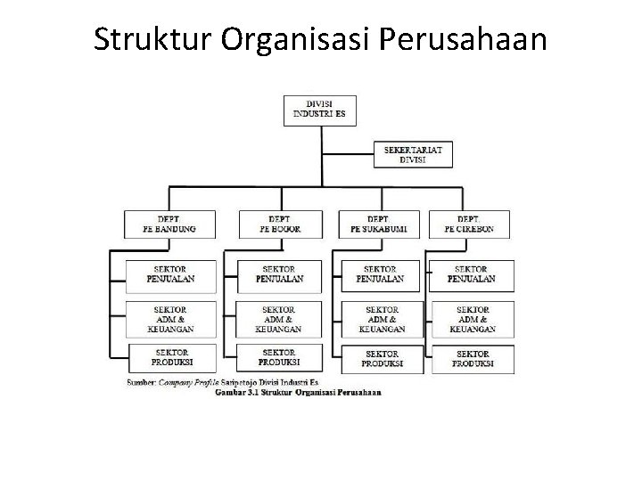 Struktur Organisasi Perusahaan 