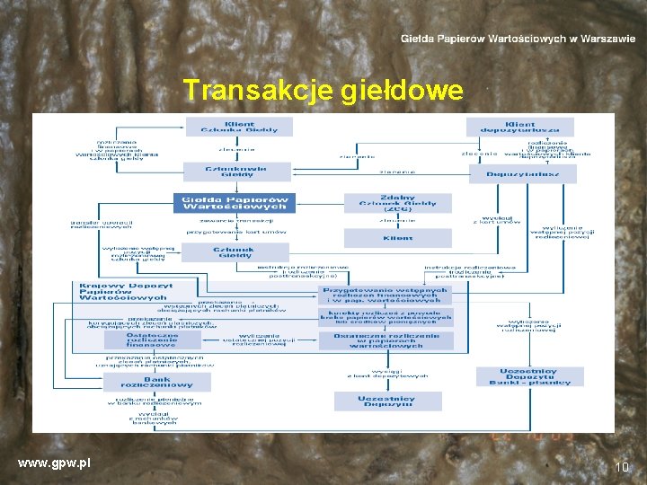 Transakcje giełdowe www. gpw. pl 10 