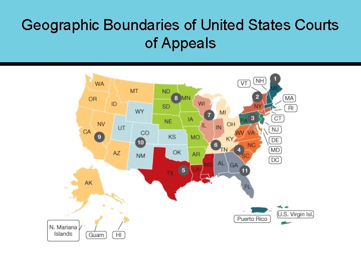 Geographic Boundaries of United States Courts of Appeals 