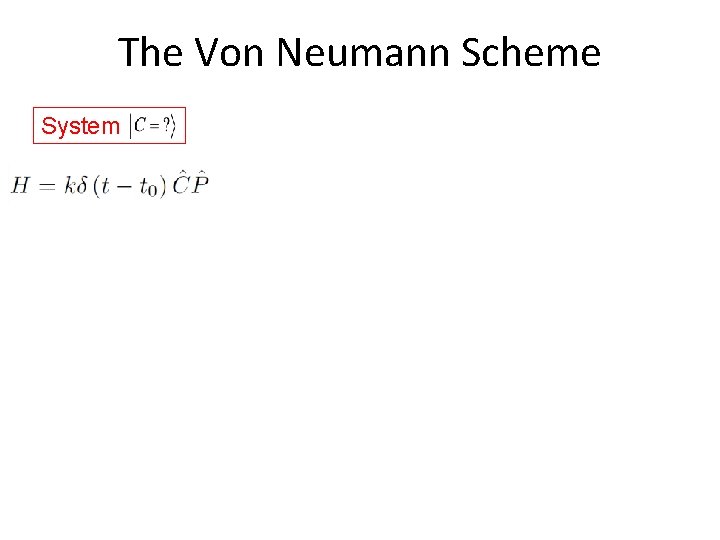 The Von Neumann Scheme System 