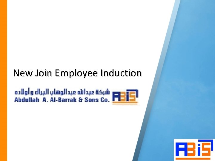 New Join Employee Induction 