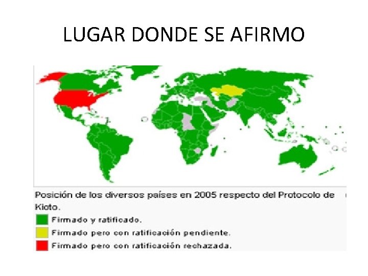 LUGAR DONDE SE AFIRMO 