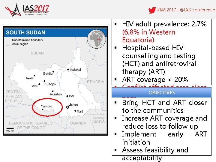 #IAS 2017 | @IAS_conference § HIV adult prevalence: 2. 7% (6. 8% in Western