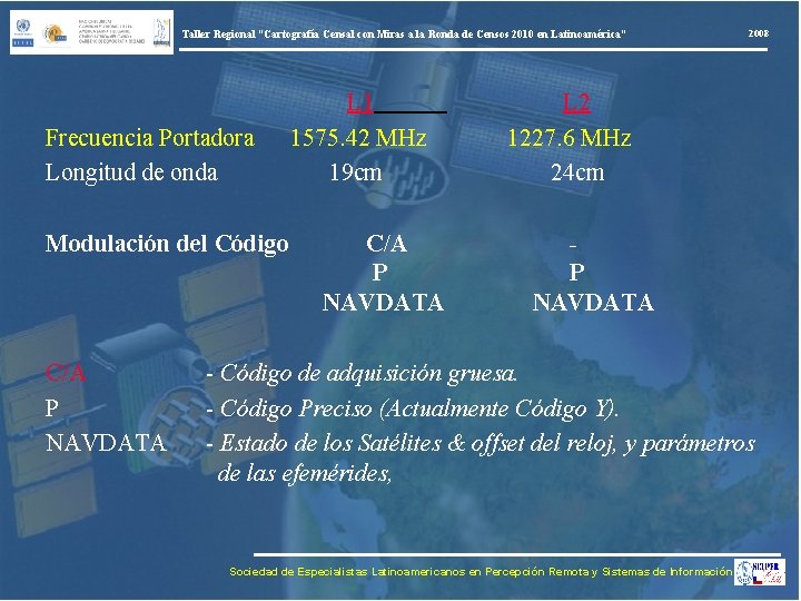 Taller Regional “Cartografía Censal con Miras a la Ronda de Censos 2010 en Latinoamérica”