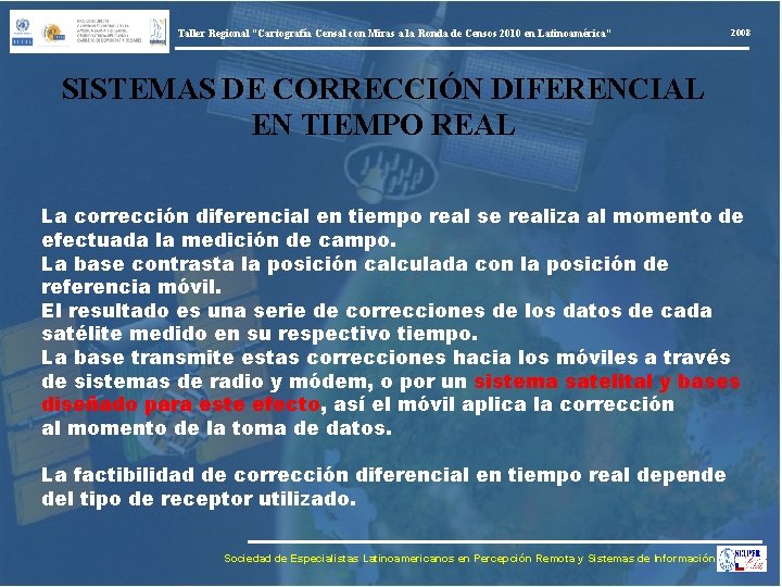Taller Regional “Cartografía Censal con Miras a la Ronda de Censos 2010 en Latinoamérica”