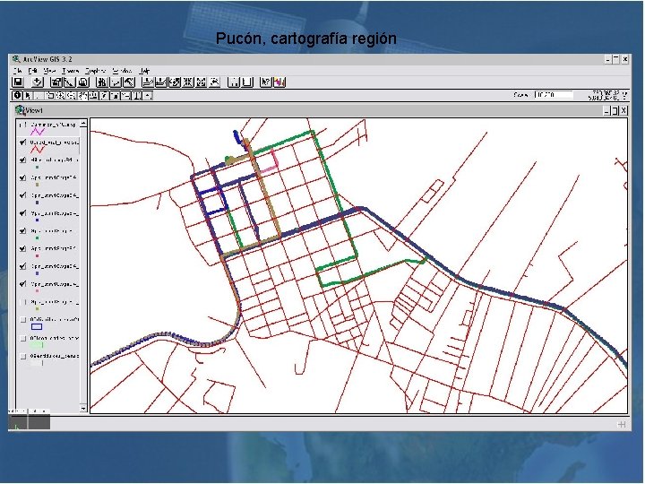 Pucón, cartografía región 