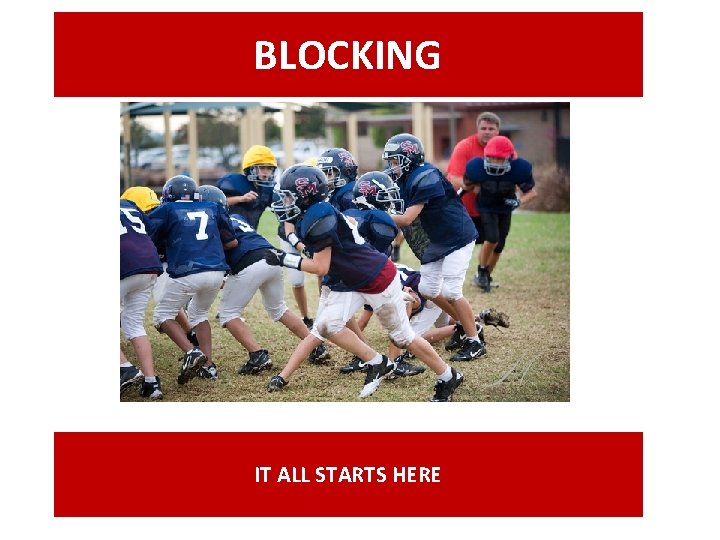 BLOCKING IT ALL STARTS HERE 