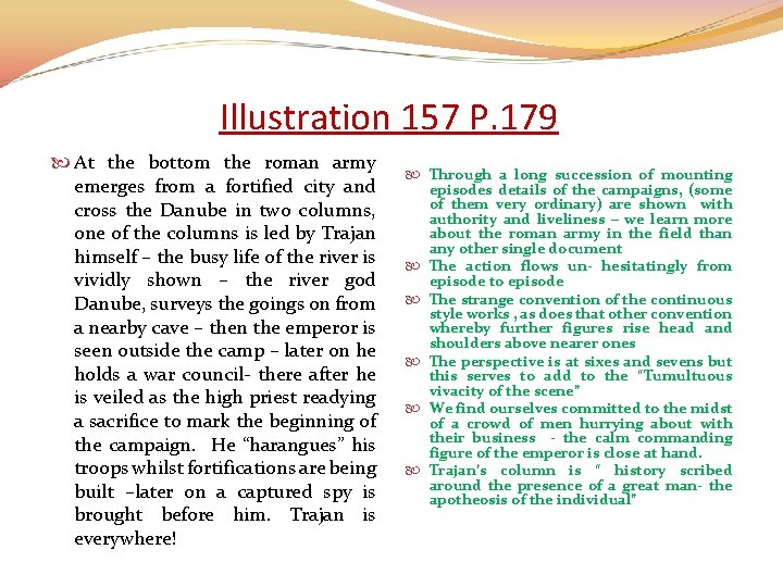 Illustration 157 P. 179 At the bottom the roman army emerges from a fortified