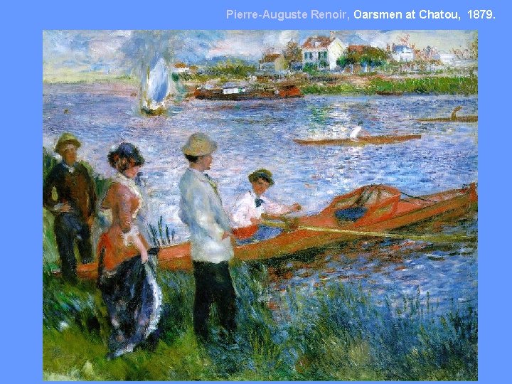 Pierre-Auguste Renoir, Oarsmen at Chatou, 1879. 