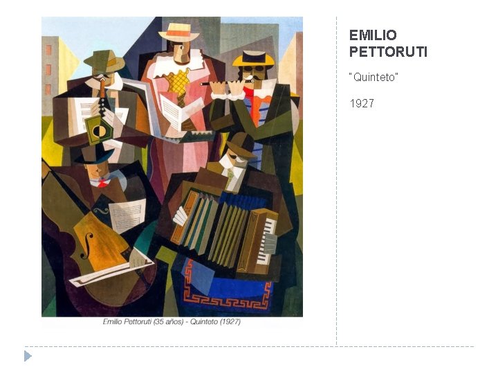 EMILIO PETTORUTI “Quinteto” 1927 