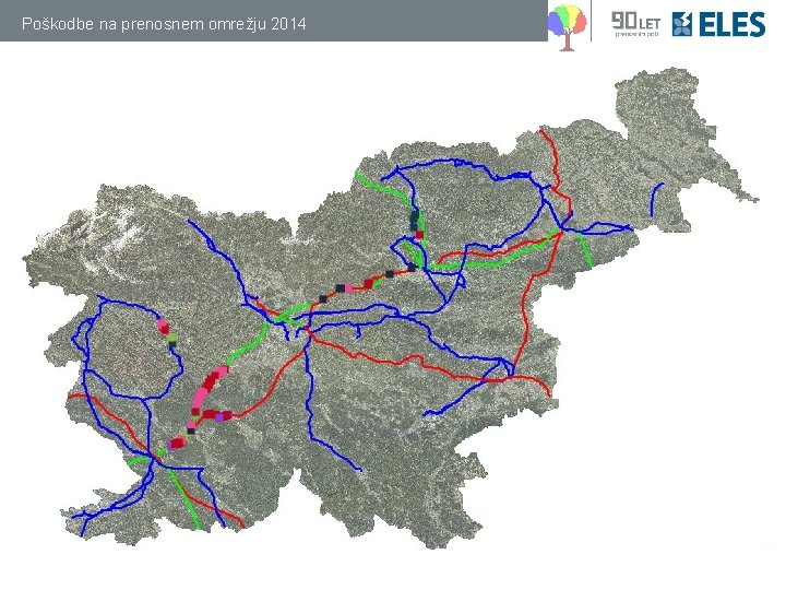 Poškodbe na prenosnem omrežju 2014 