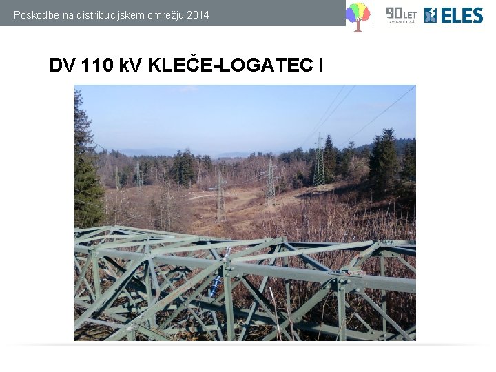 Poškodbe na distribucijskem omrežju 2014 DV 110 k. V KLEČE-LOGATEC I 