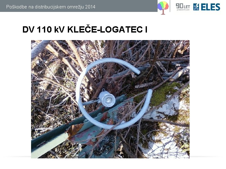 Poškodbe na distribucijskem omrežju 2014 DV 110 k. V KLEČE-LOGATEC I 