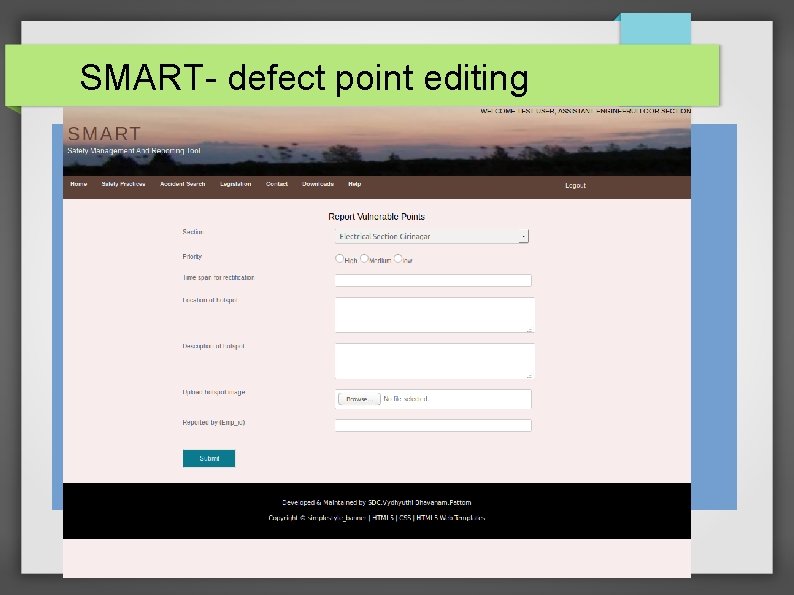 SMART- defect point editing 
