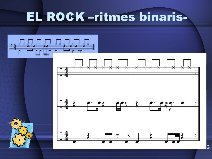 EL ROCK –ritmes binaris- RITME I POLIRÍTMIES NATURALS SANTI MOLAS 