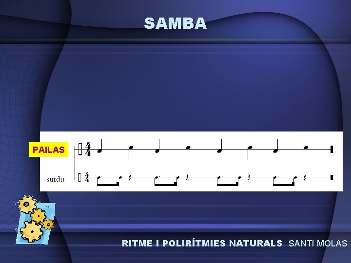 SAMBA PAILAS RITME I POLIRÍTMIES NATURALS SANTI MOLAS 